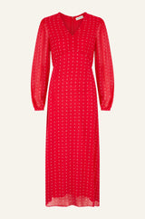 Evelyn Dress | Polka Dot Red/White