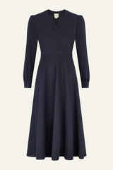 Luna EcoVero™ Midi Dress | Navy