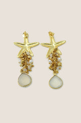 Andrea Earrings | Pearl/Gold