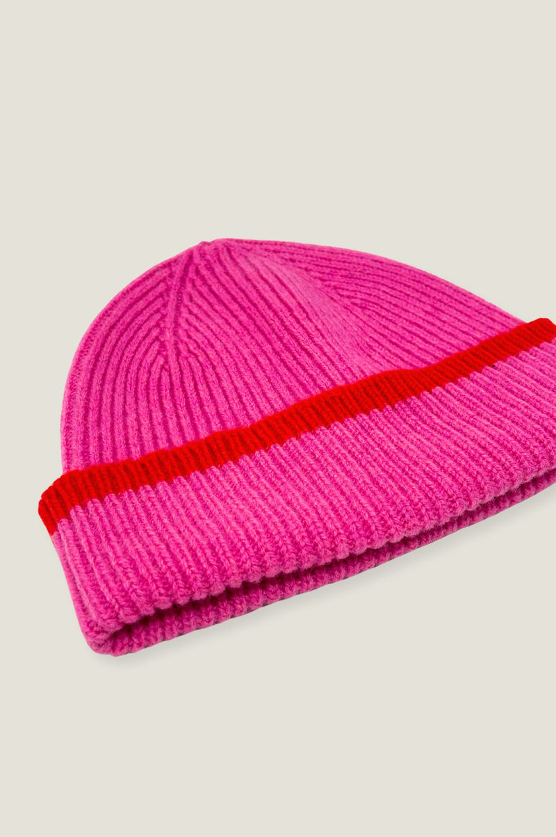 Kew Rib Hat | Pink/Red