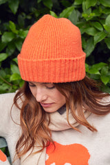 Lambswool Beanie | Orange