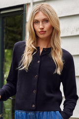 Merino Wool Brittany Cardigan | Black