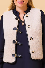 Buckle Gilet | Cream