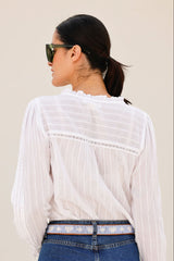 Vienna Long Sleeve Blouse | White