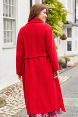 Wool Coat | Red