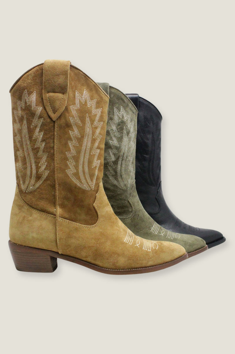 Camilla Cowboy Boots | Camel