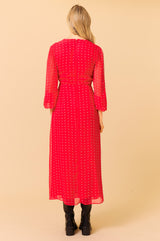 Evelyn Dress | Polka Dot Red/White