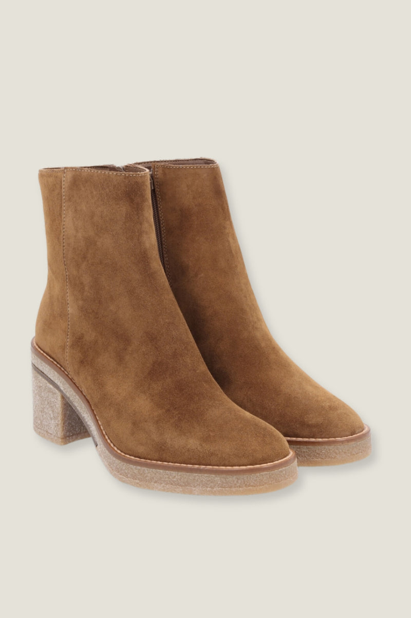 Janise Suede Ankle Boot | Tan