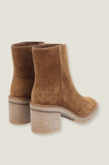 Janise Suede Ankle Boot | Tan