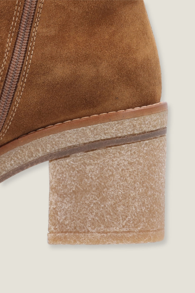 Janise Suede Ankle Boot | Tan