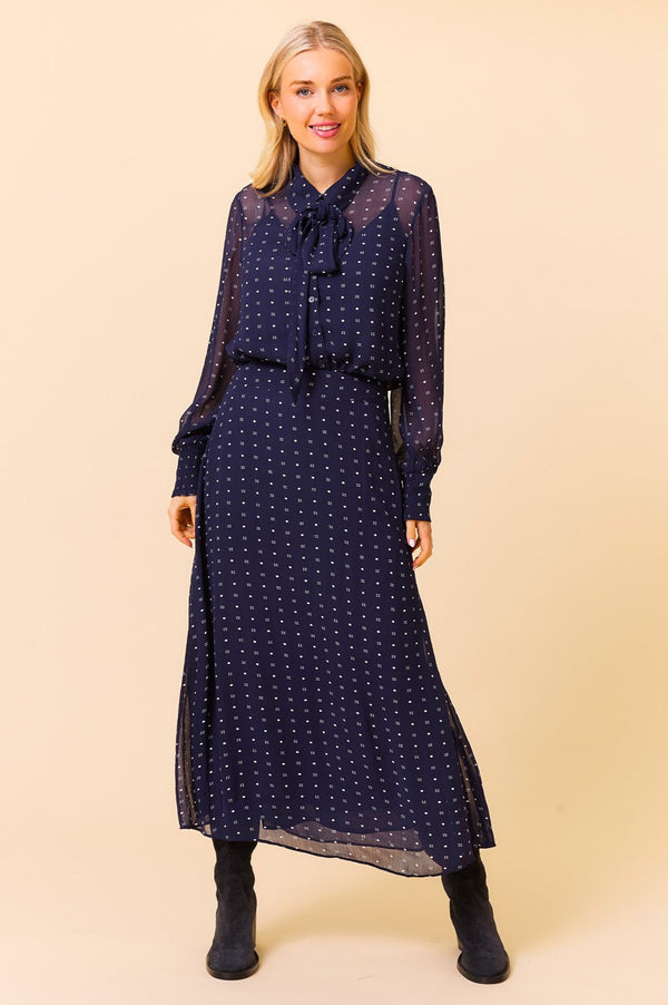 Kate Skirt | Polka Dot Navy/White