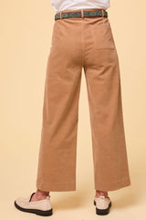 Kendal Cropped Stretch Corduroy Trouser | Camel