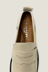 Leather Loafers | Cream