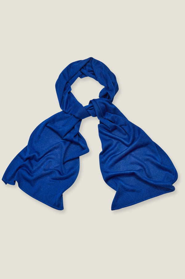 Lurex Scarf | Cobalt/Cobalt