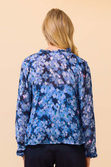 Noelle Blouse | Hazy Floral Blue/Pink