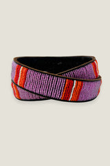 Vertical Stripe Belt | Purple/Orange