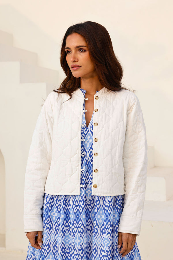 Polly Quilted Jacket | Cream