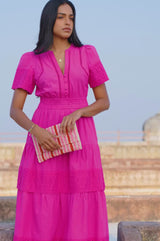 Broderie Sienna Dress | Pink