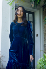 Esmee Velvet Dress | Blue Sapphire