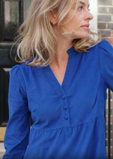 Liv Corduroy Dress | Cobalt