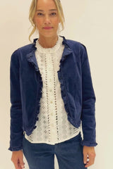 Frances Corduroy Jacket | Navy