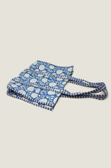 Quilted Tote Bag | Blue