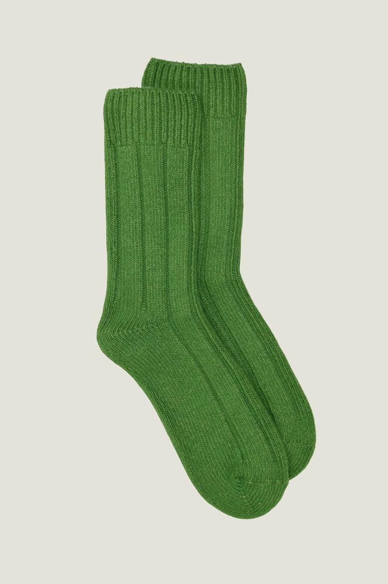 Ribbed Socks | Green