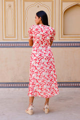 Short Sleeve Sally Anne Dress | Blossom Pink