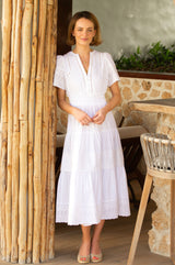 Broderie Sienna Dress | White