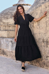 Broderie Sienna Dress | Black