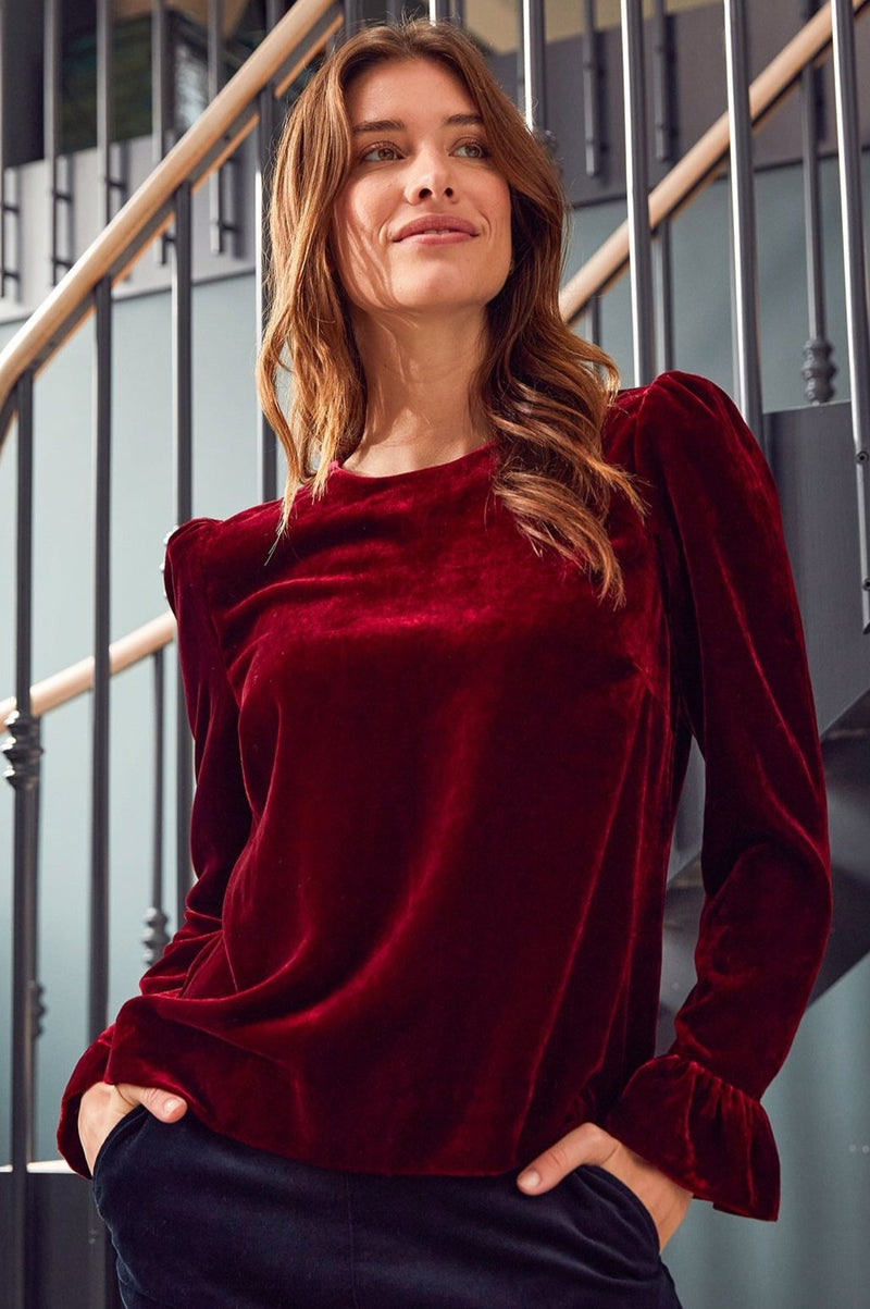 Victoria Velvet Top | Ruby