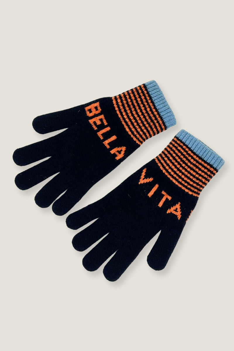 Vita Bella Gloves | Navy/Orange