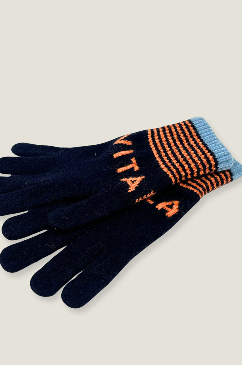 Vita Bella Gloves | Navy/Orange