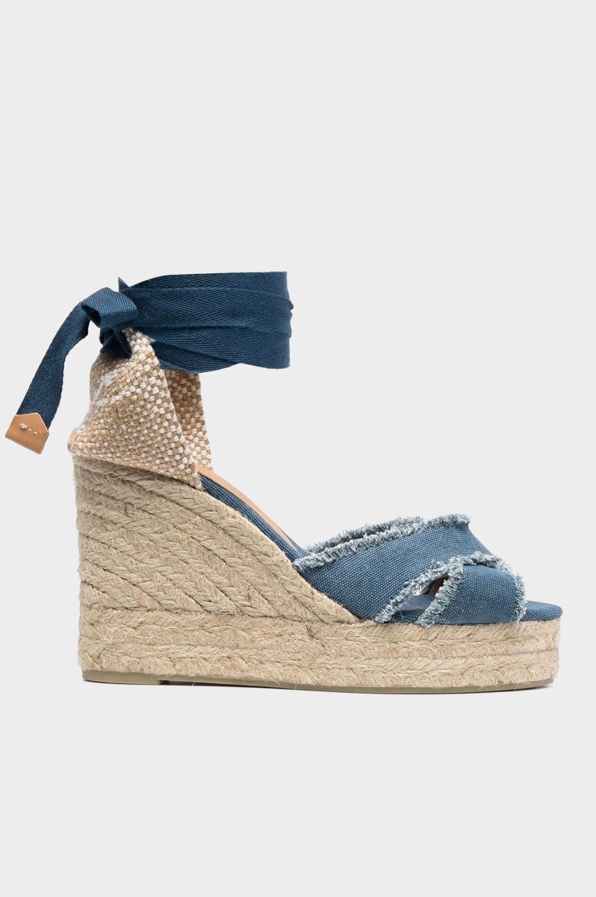 Bluma Denim Canvas Wedge Espadrille Sandal