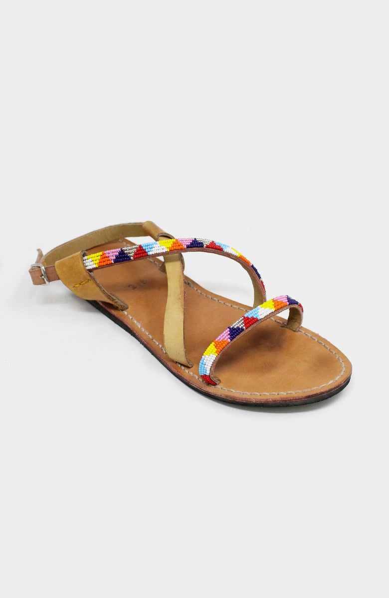 Lara Leather Sandals | Multi – Aspiga