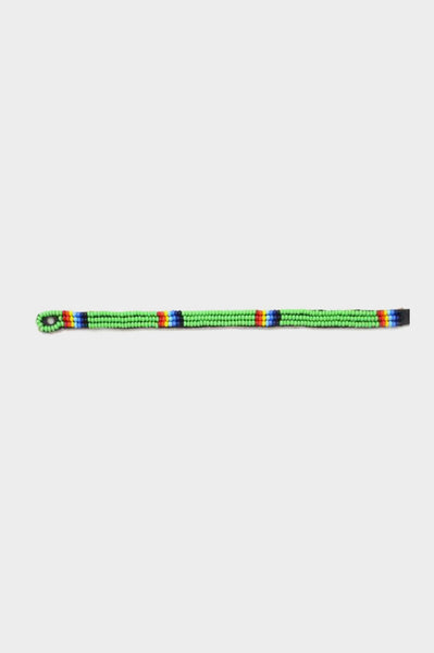 Aspiga Sustainable Glass Bead Maasai Bracelet Green