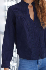 Carrie Blouse | Navy